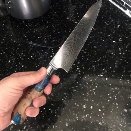 XITUO Super sharp Kitchen Knife Hammered forged Damascus Steel Chef Knife  Non-stick Cooking knives Ergonomics wooden handle